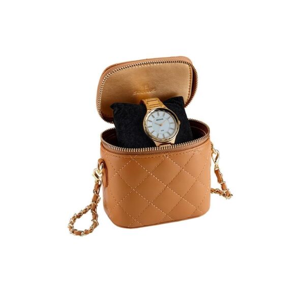 Relógio Seculus Feminino Ref: 77253Lpsvds1 Dourado Estojo