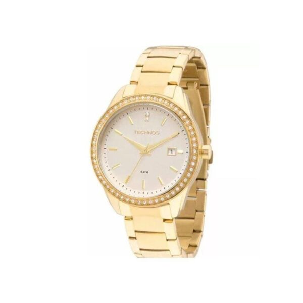 Relógio Technos Feminino Dourado Aço 2115KQY/4K
