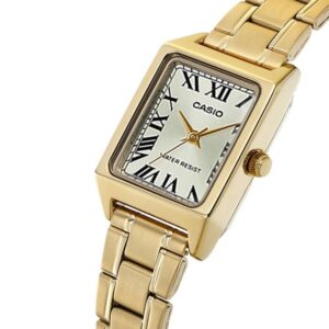 Relógio Casio Feminino Analógico Dourado Ltp-V007G-9Budf-Sc
