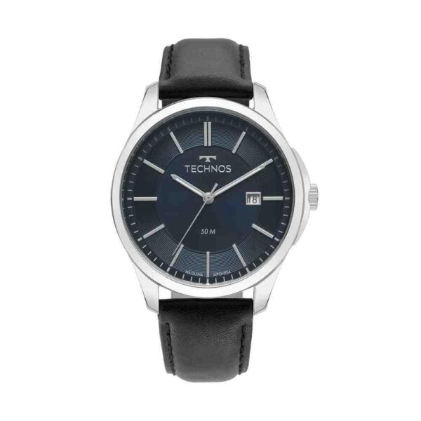 Relógio Technos Steel Prata/Preto Masculino 2115Tyi/0A