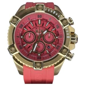 Relogio Wzw7250 Vermelho Com Dourado Cronografo Original Nfe