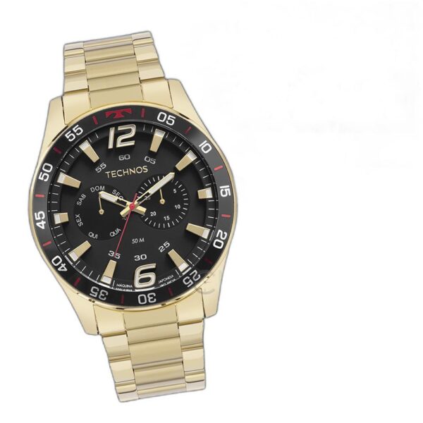 Relógio Technos Racer Dourado Masculino 6P25Bx 1P - Image 3