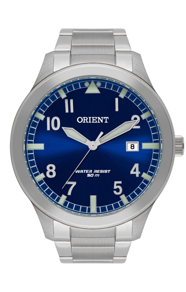 Relógio Orient Masculino Mbss1361 D2sx Azul Aço Analogico