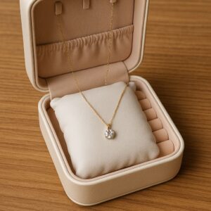 Cordão 45 cm com pingente de ouro 18k