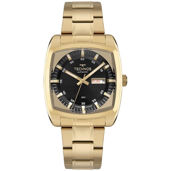 Relógio Technos Masculino Automático Dourado - 8205Om/1P
