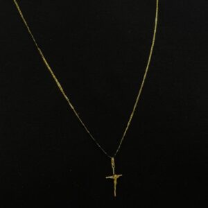 PINGENTE DE JESUS NA CRUZ COM OURO 18K