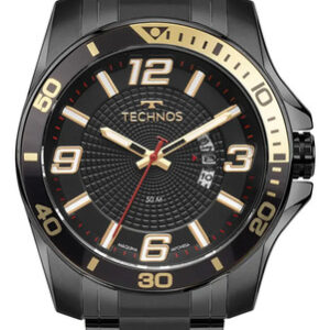 Relógio Technos Masculino Racer Preto 2117lfr/1p Preto Preto Preto