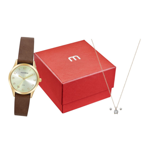 Kit Relógio Mondaine Dourado Feminino 32793Lpmkdh1 - Image 6
