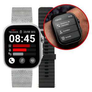 Smartwatch Technos Connect Max Call 2025 - Prata