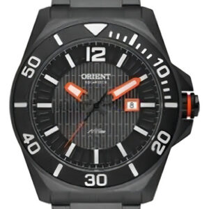 Relógio Orient Solartech Todo Aço Banho Ip Black Mpss1051