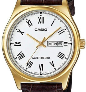 Relógio Casio Masculino Collection Couro Mtp-v006gl-7budf