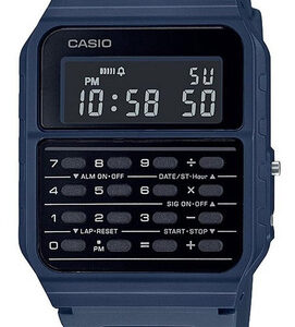 Relógio Casio Unissex Calculadora Data Bank Ca-53wf-2bdf Cor Da Correia Azul Cor Do Bisel Azul Cor Do Fundo Preto